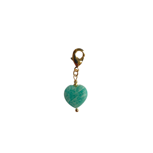 The Amazonite Heart Charm