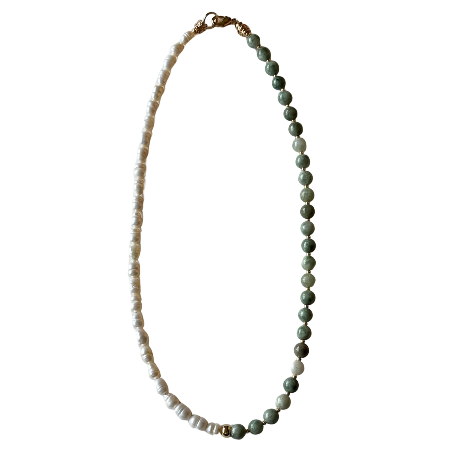 The Natural Burma Jade & Freshwater Pearl June
