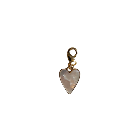 The Mother of Pearl Heart Charm