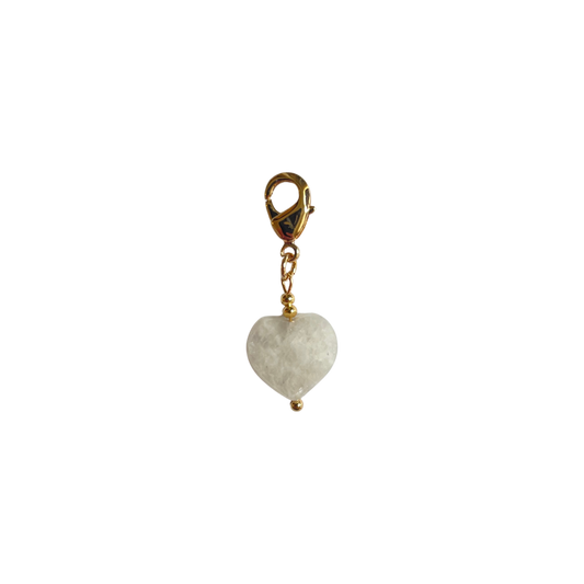 The Moonstone Heart Charm