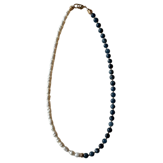 The Ocean Blue Jade & Freshwater Pearl June