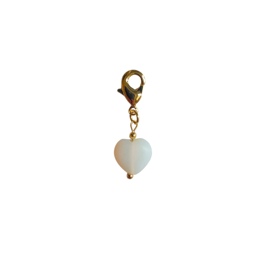The Opalite Heart Charm