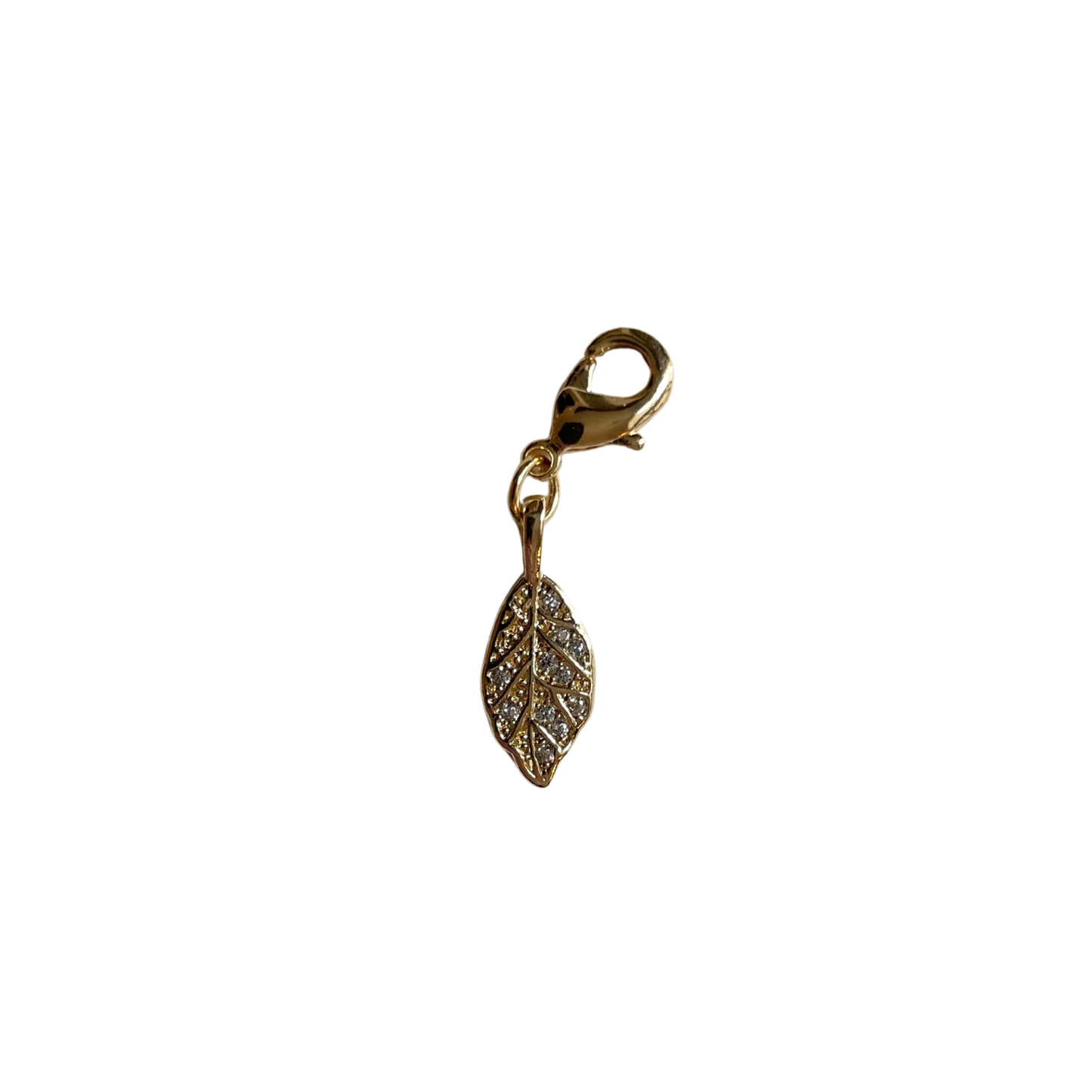 The Pavé Leaf Charm