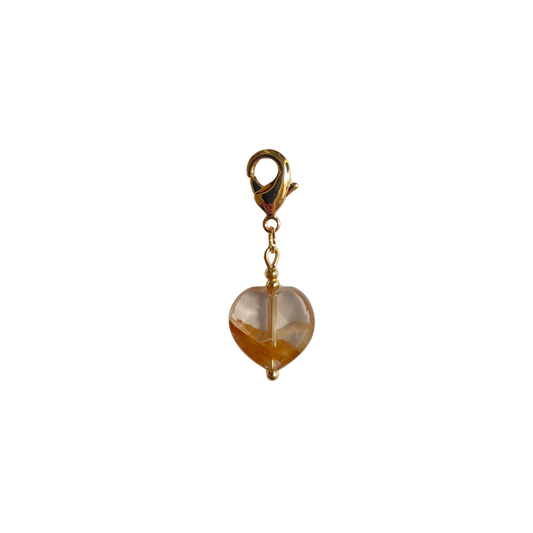 The Sunstone Heart Charm
